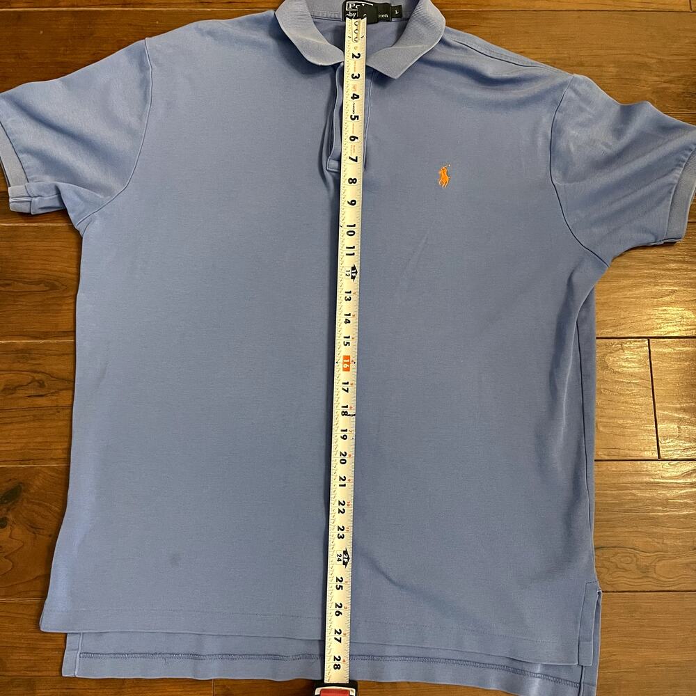 Polo By Ralph Lauren Shirt Mens L Light Blue Regular Fit Small Pony Preppy RL - Picture 7 of 8